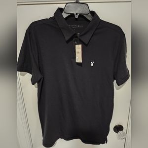 John Varvatos PlayBoy Polo Tee Black